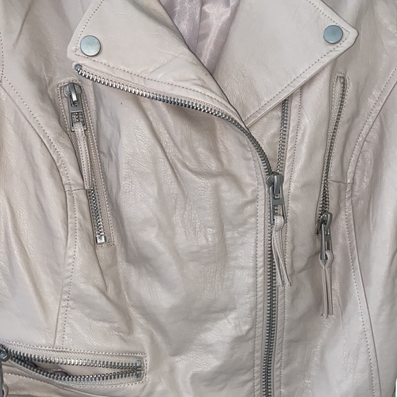 Size large, mauve, faux leather jacket - Picture 3 of 7